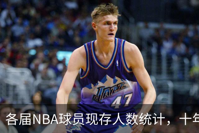 各届NBA球员现存人数统计，十年前的只剩下十位